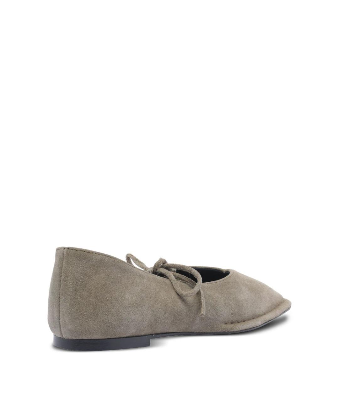 ALOHAS Зеленые кожаные балетки, фото 3