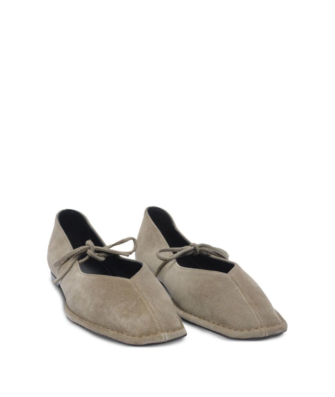 ALOHAS Зеленые кожаные балетки, фото 2