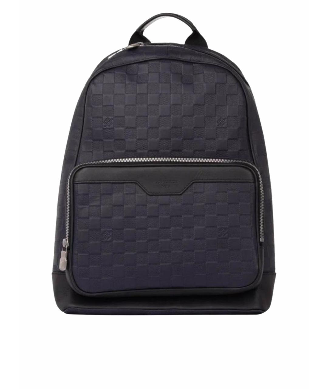 LOUIS VUITTON Темно-синий кожаный рюкзак, фото 1