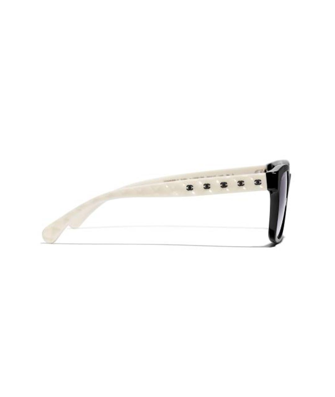 CHANEL Черные пластиковые солнцезащитные очки, фото 3