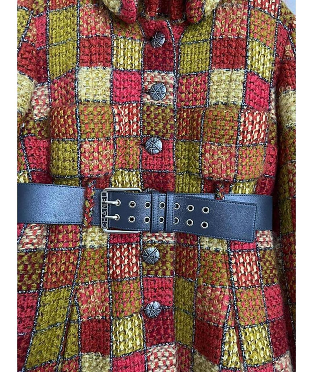 CHANEL Мульти твидовое пальто, фото 8