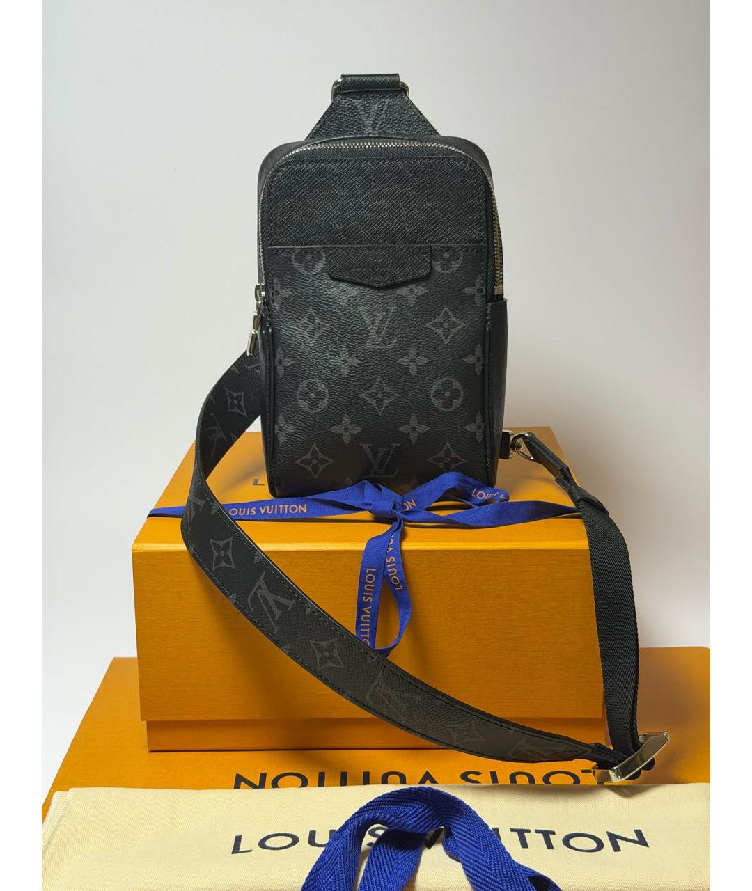 LOUIS VUITTON Черная сумка на плечо, фото 5