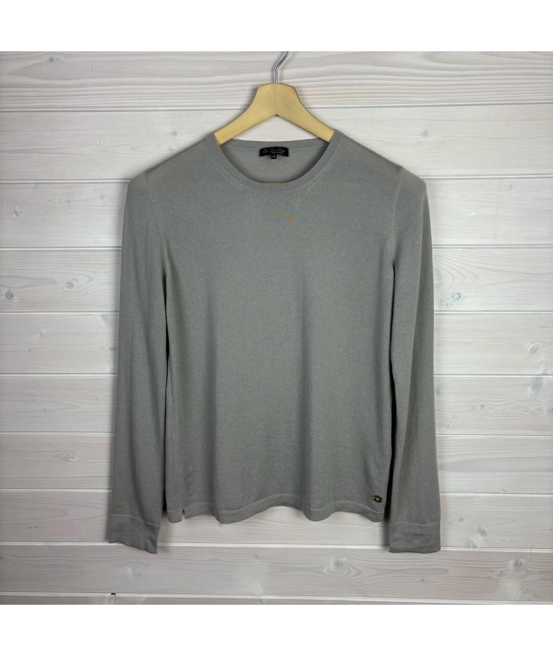 LORO PIANA Бежевый кашемировый джемпер / свитер, фото 8