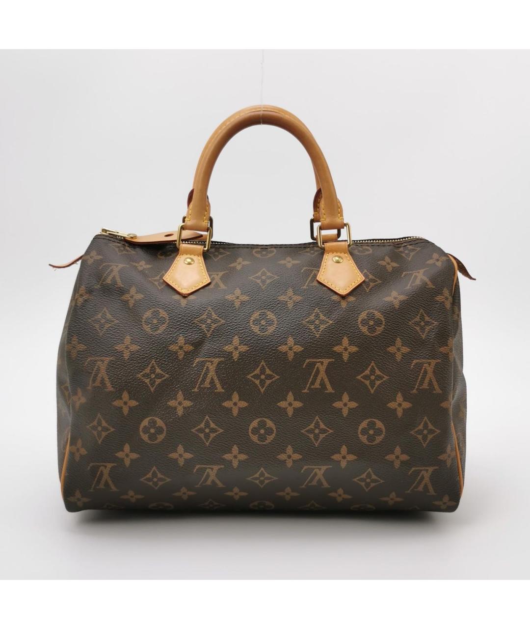 LOUIS VUITTON Коричневая сумка с короткими ручками, фото 9