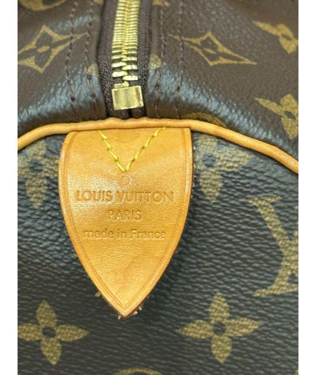 LOUIS VUITTON Коричневая сумка с короткими ручками, фото 5