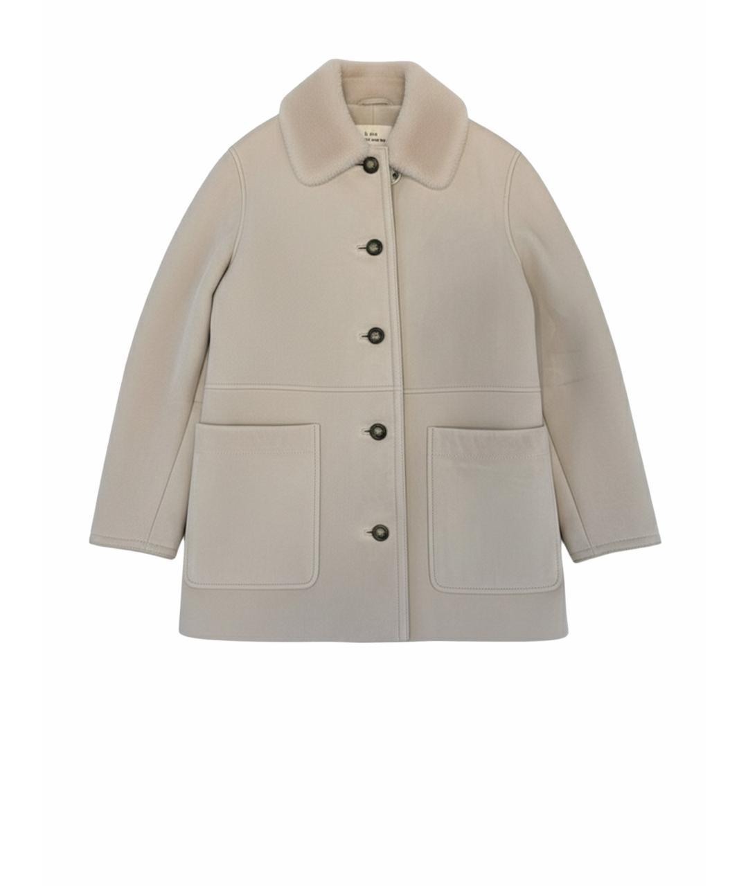 12 STOREEZ Бежевая меховая дубленка, фото 1