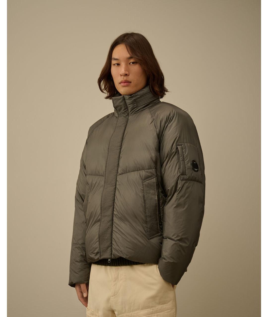 CP COMPANY Серый полиамидовый пуховик, фото 2