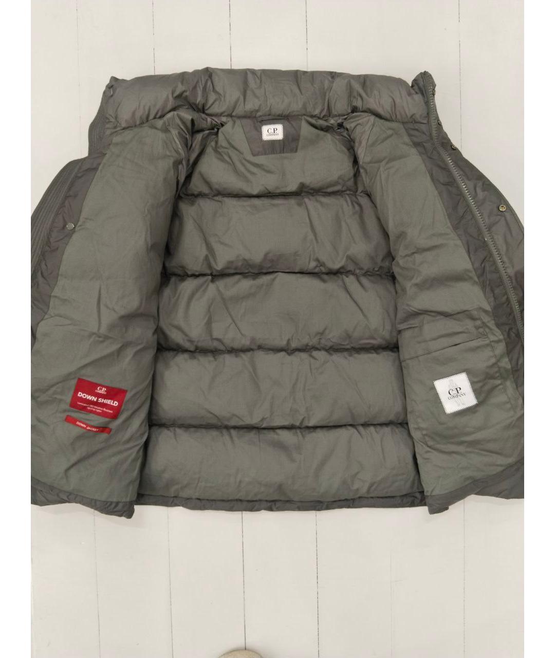 CP COMPANY Серый полиамидовый пуховик, фото 5