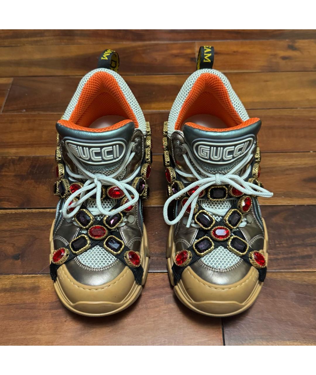GUCCI Мульти текстильные кроссовки, фото 2