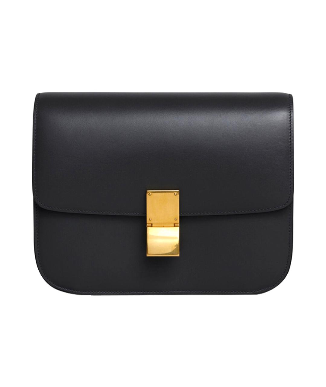 CELINE Черная кожаная сумка через плечо, фото 1