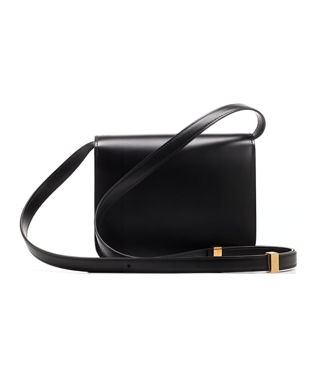 CELINE Черная кожаная сумка через плечо, фото 4