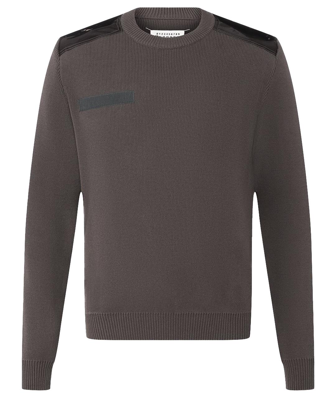 MAISON MARGIELA Серый хлопковый джемпер / свитер, фото 1