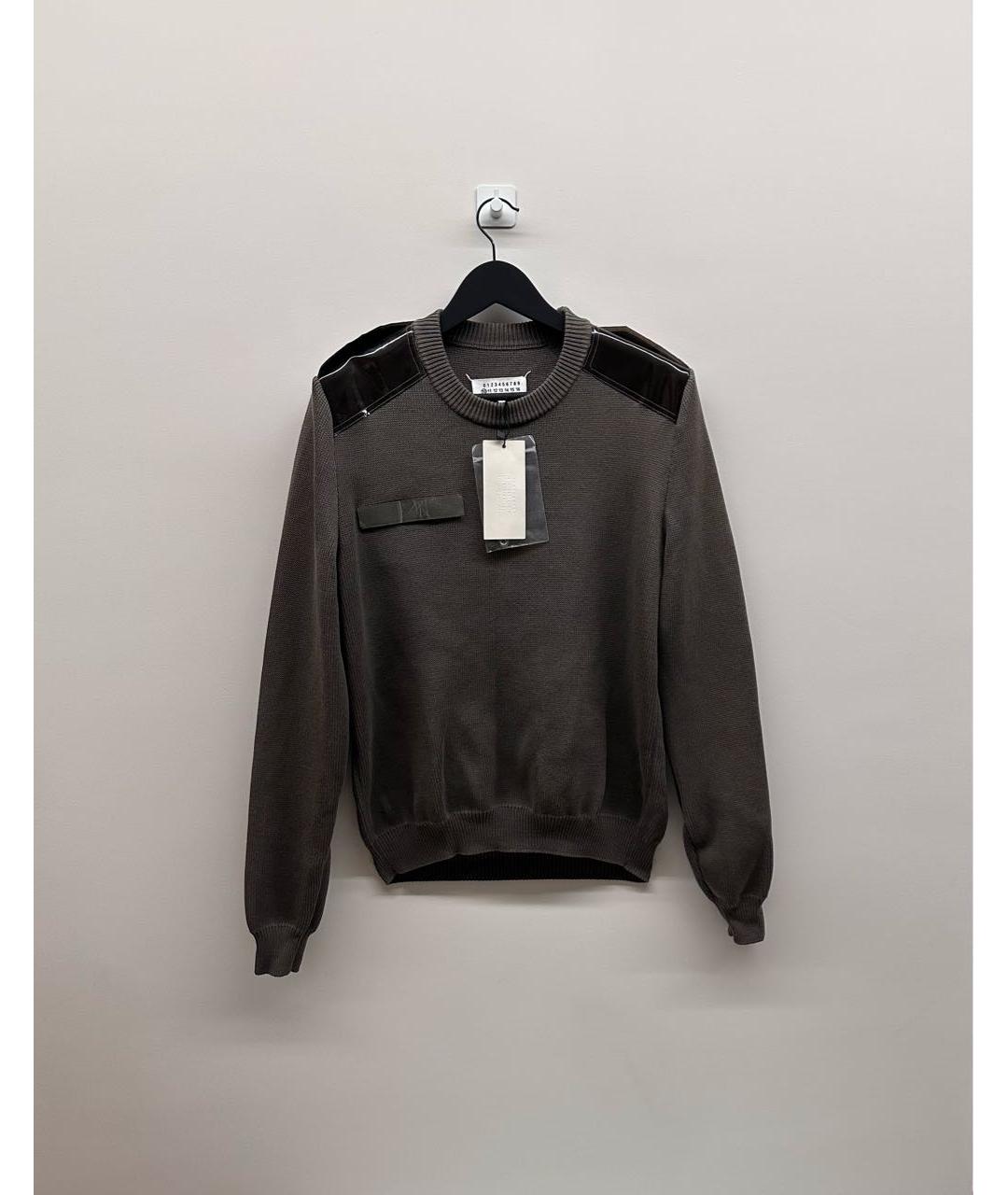 MAISON MARGIELA Серый хлопковый джемпер / свитер, фото 8