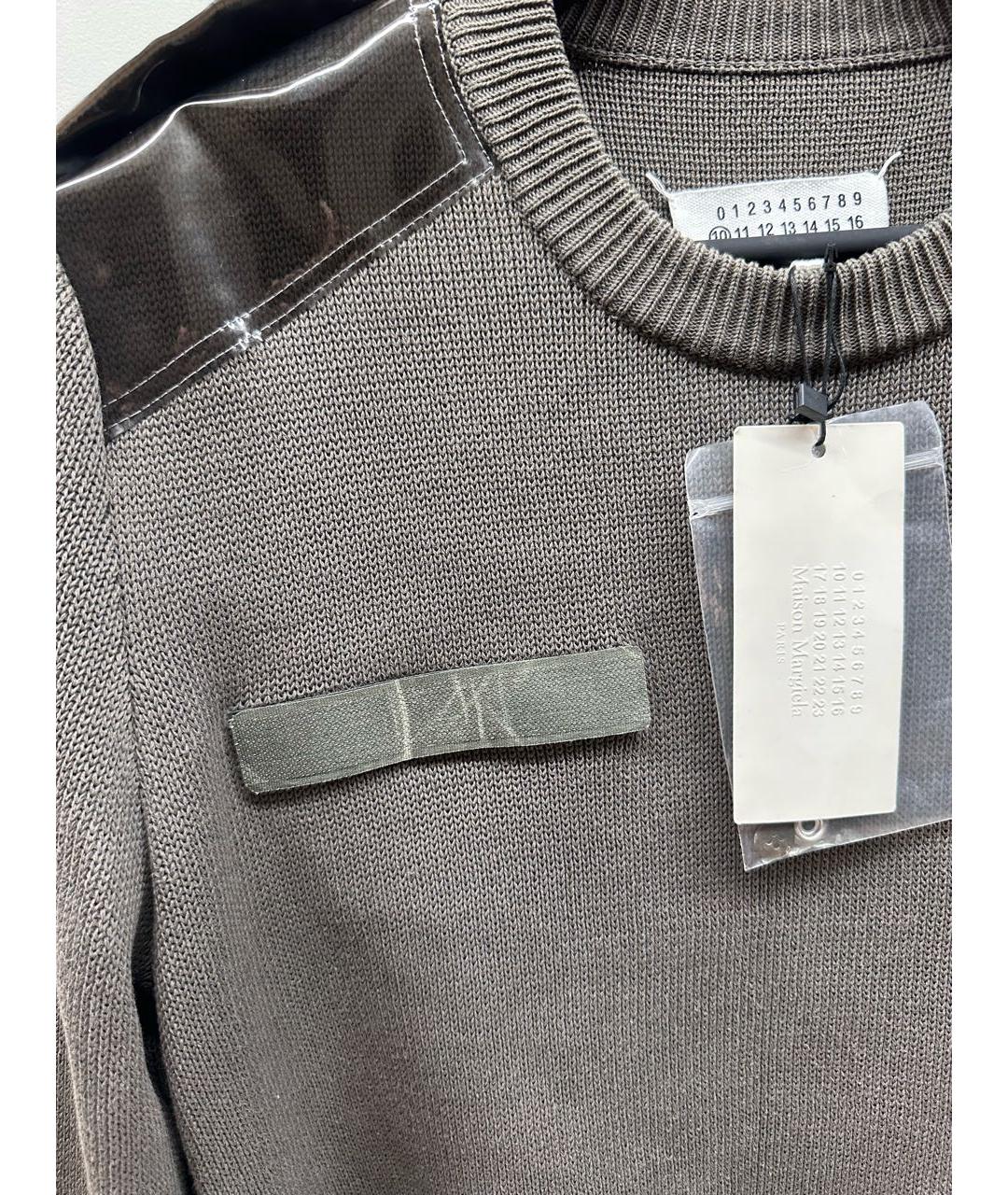 MAISON MARGIELA Серый хлопковый джемпер / свитер, фото 3