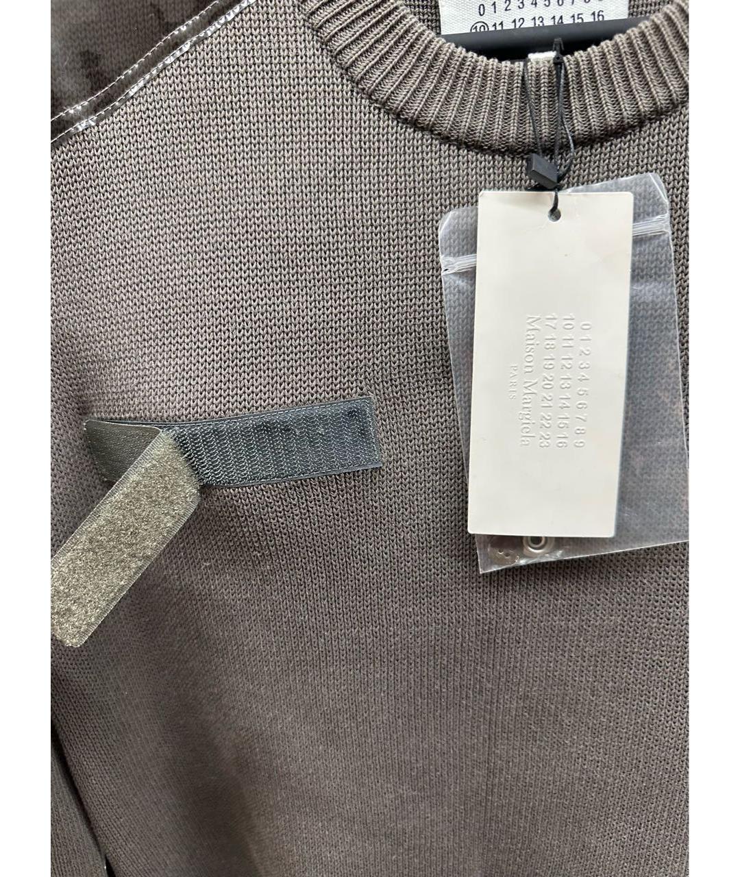 MAISON MARGIELA Серый хлопковый джемпер / свитер, фото 4