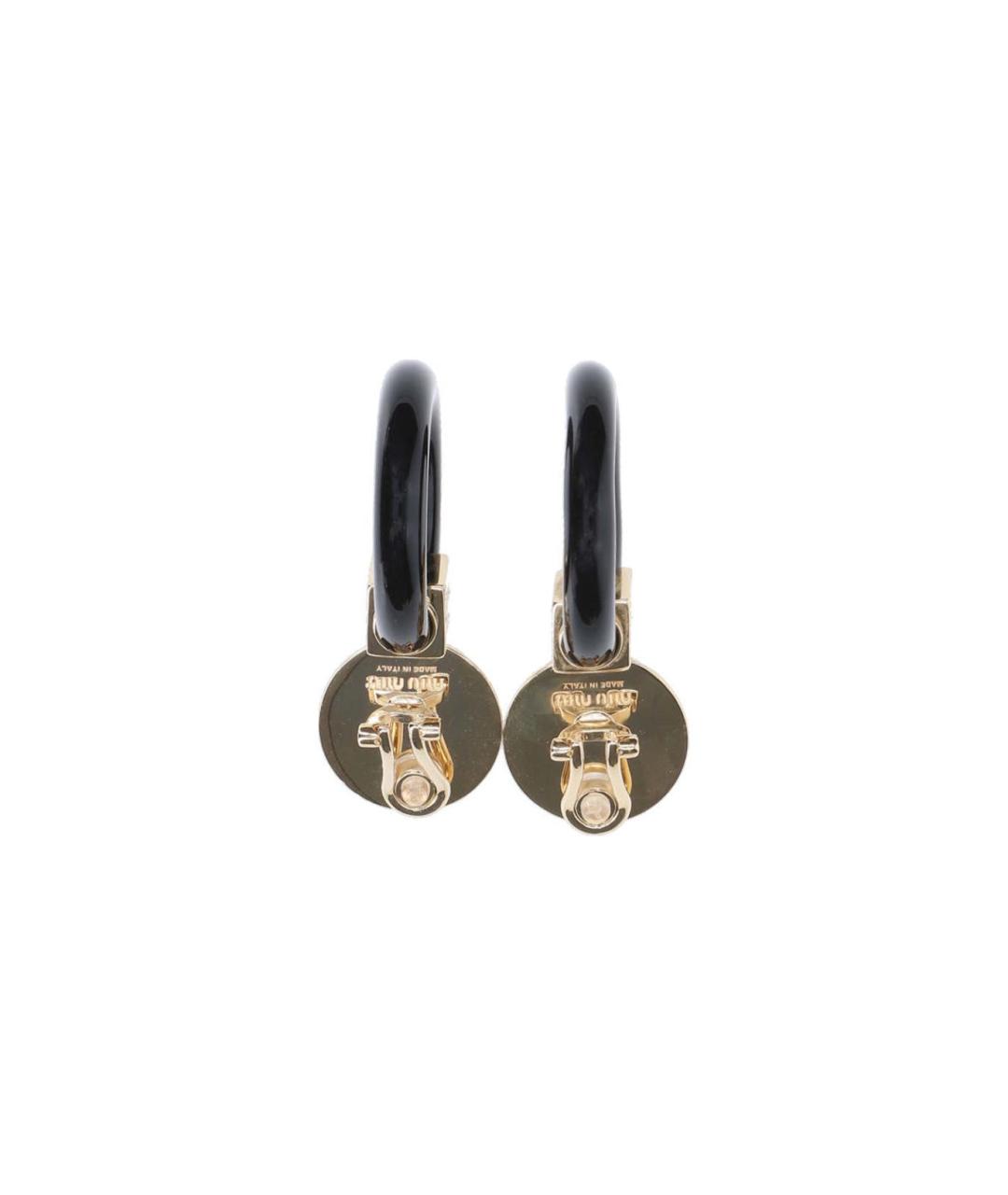 MIU MIU Черные серьги, фото 3