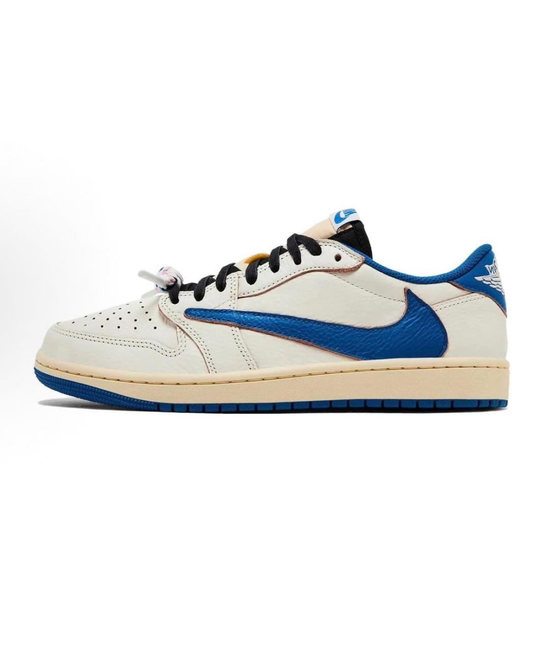 JORDAN Бежевые кожаные кроссовки, фото 9