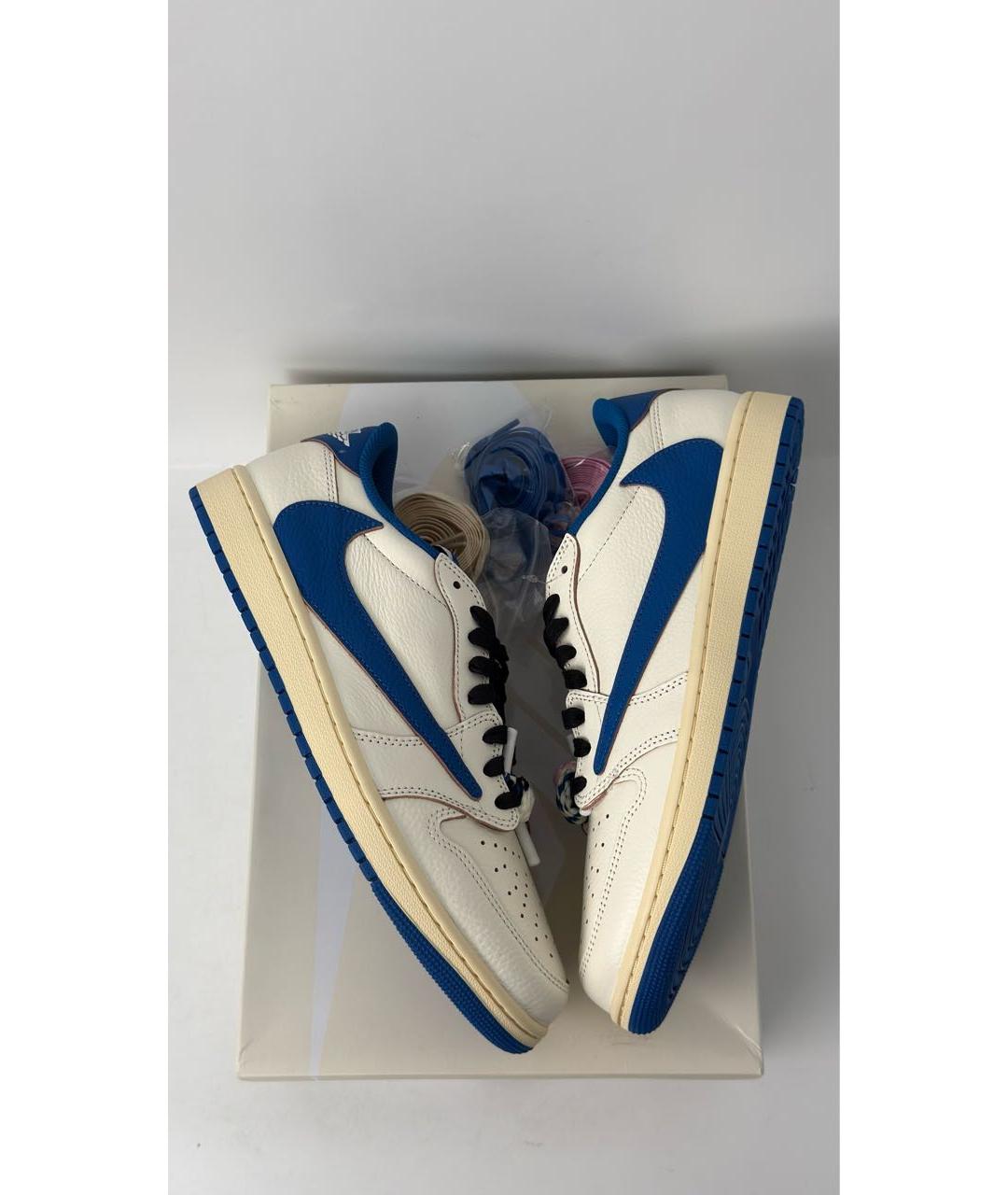 JORDAN Бежевые кожаные кроссовки, фото 5