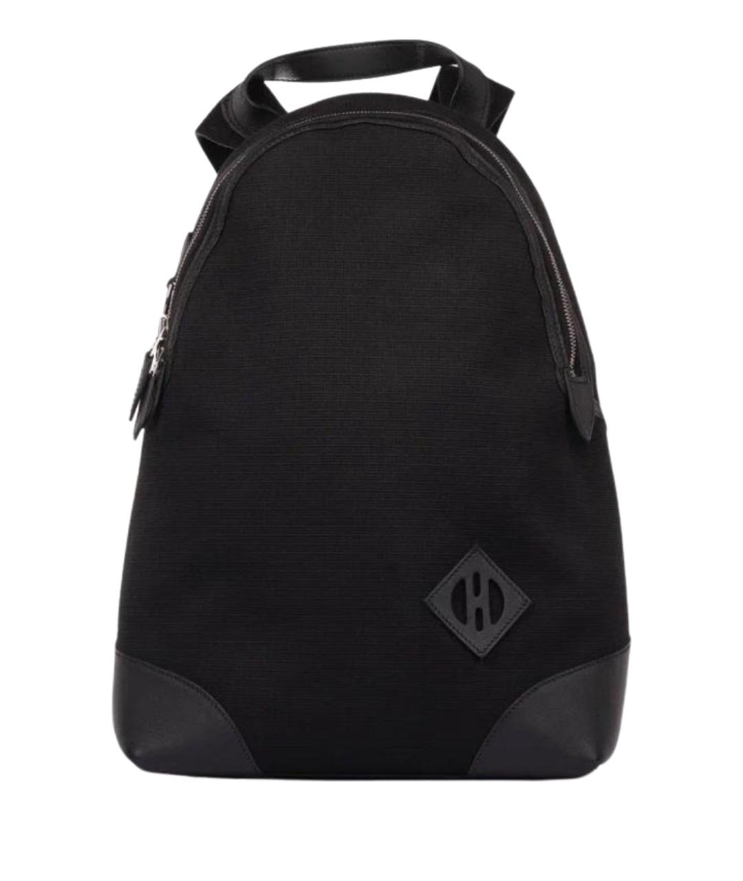 HERMES Черный кожаный рюкзак, фото 1