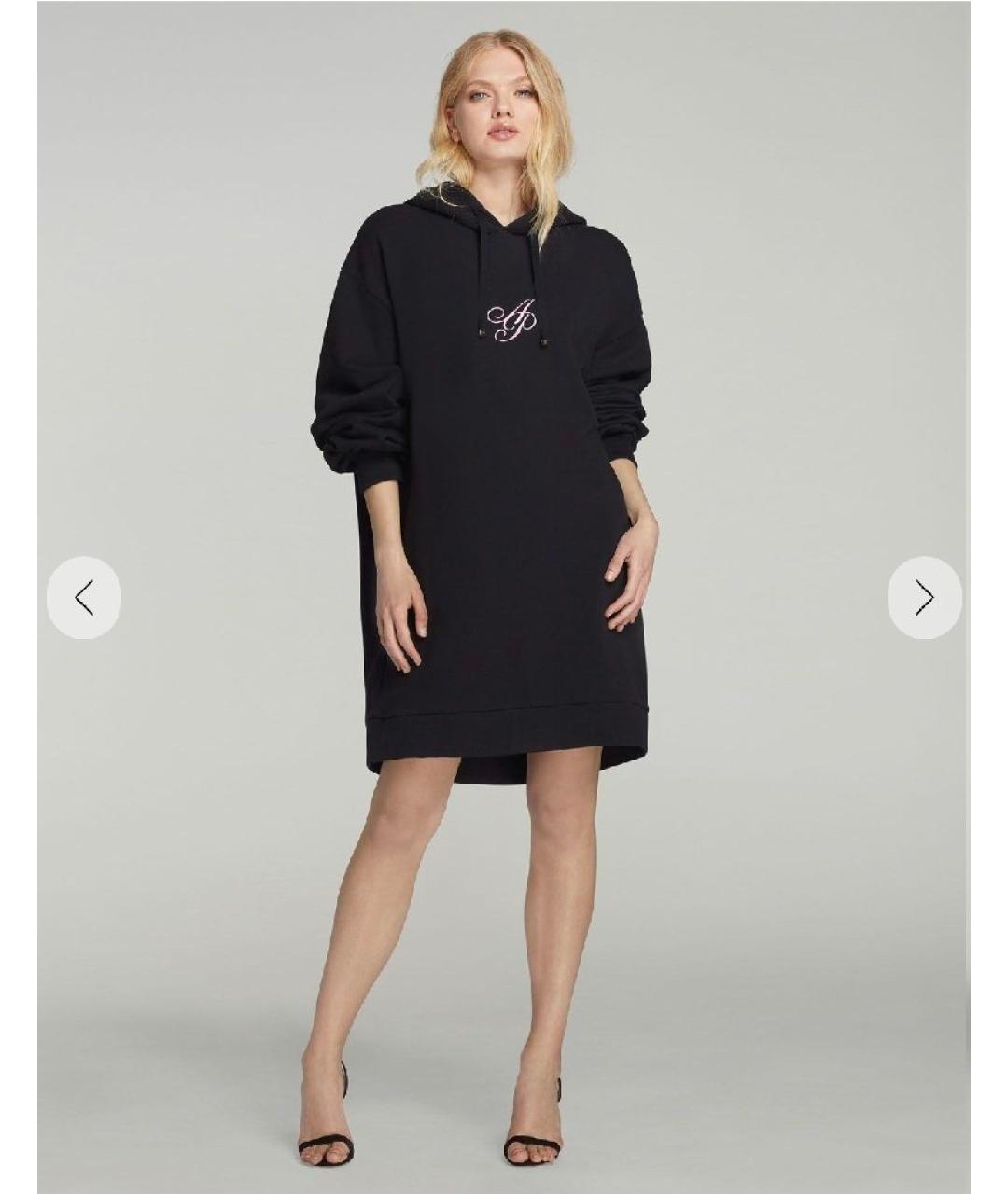 AGENT PROVOCATEUR Черное хлопковое повседневное платье, фото 4