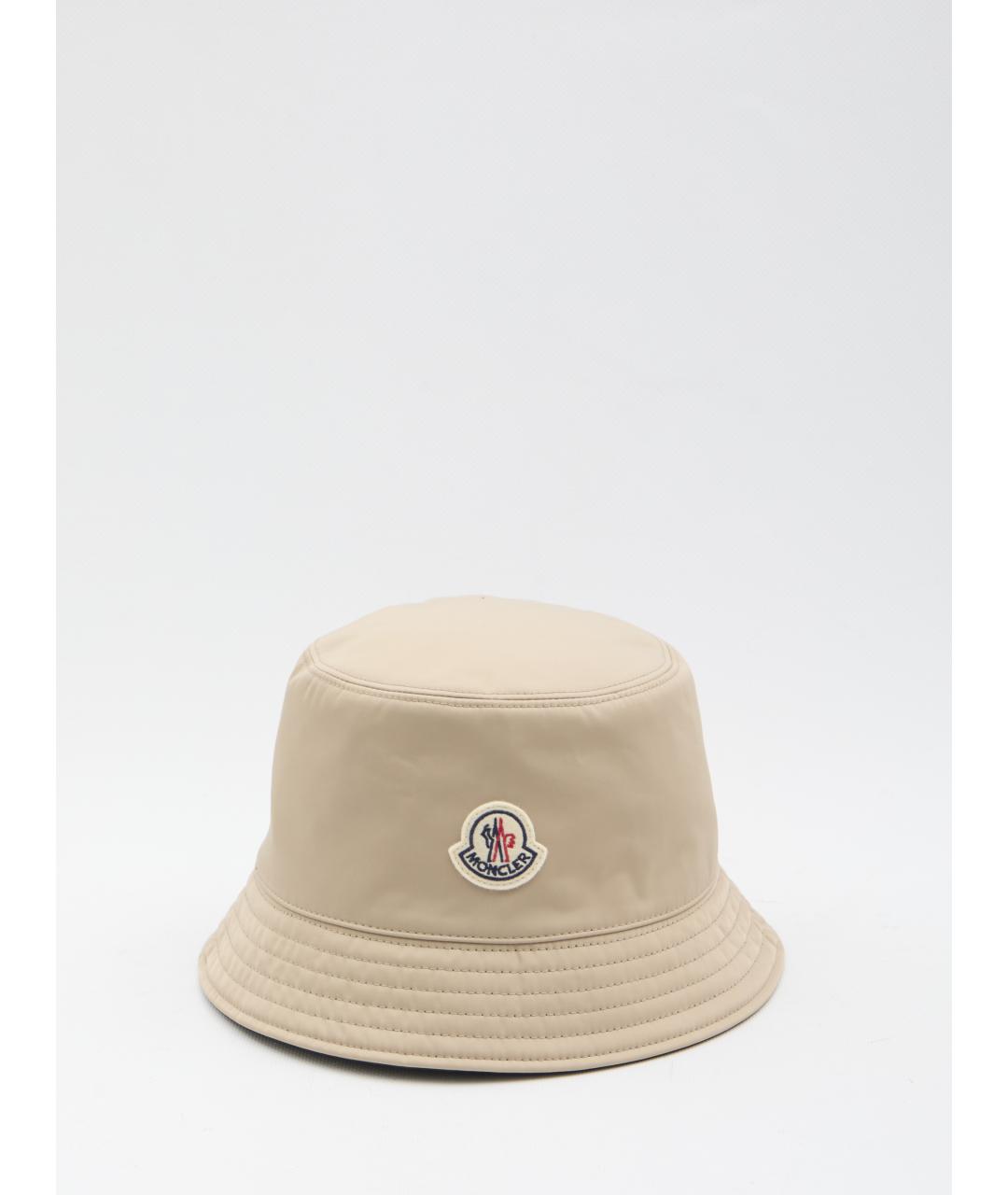MONCLER Бежевая синтетическая кепка, фото 3