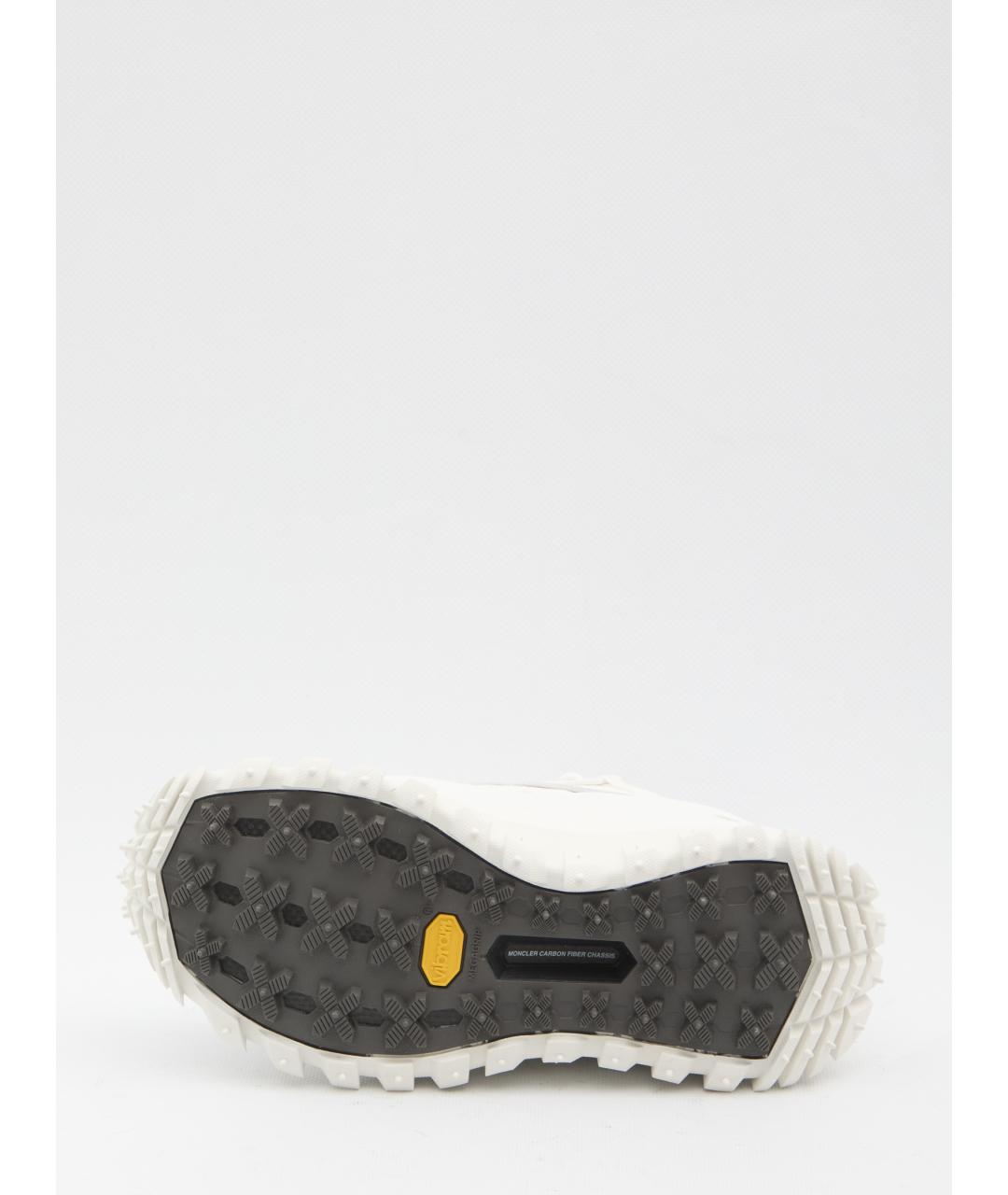 MONCLER Белые синтетические кроссовки, фото 4