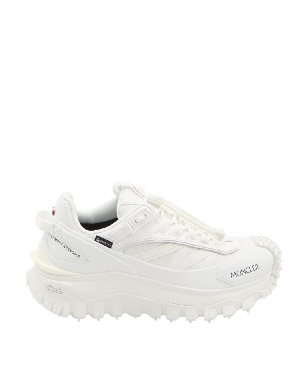 MONCLER Белые синтетические кроссовки, фото 1