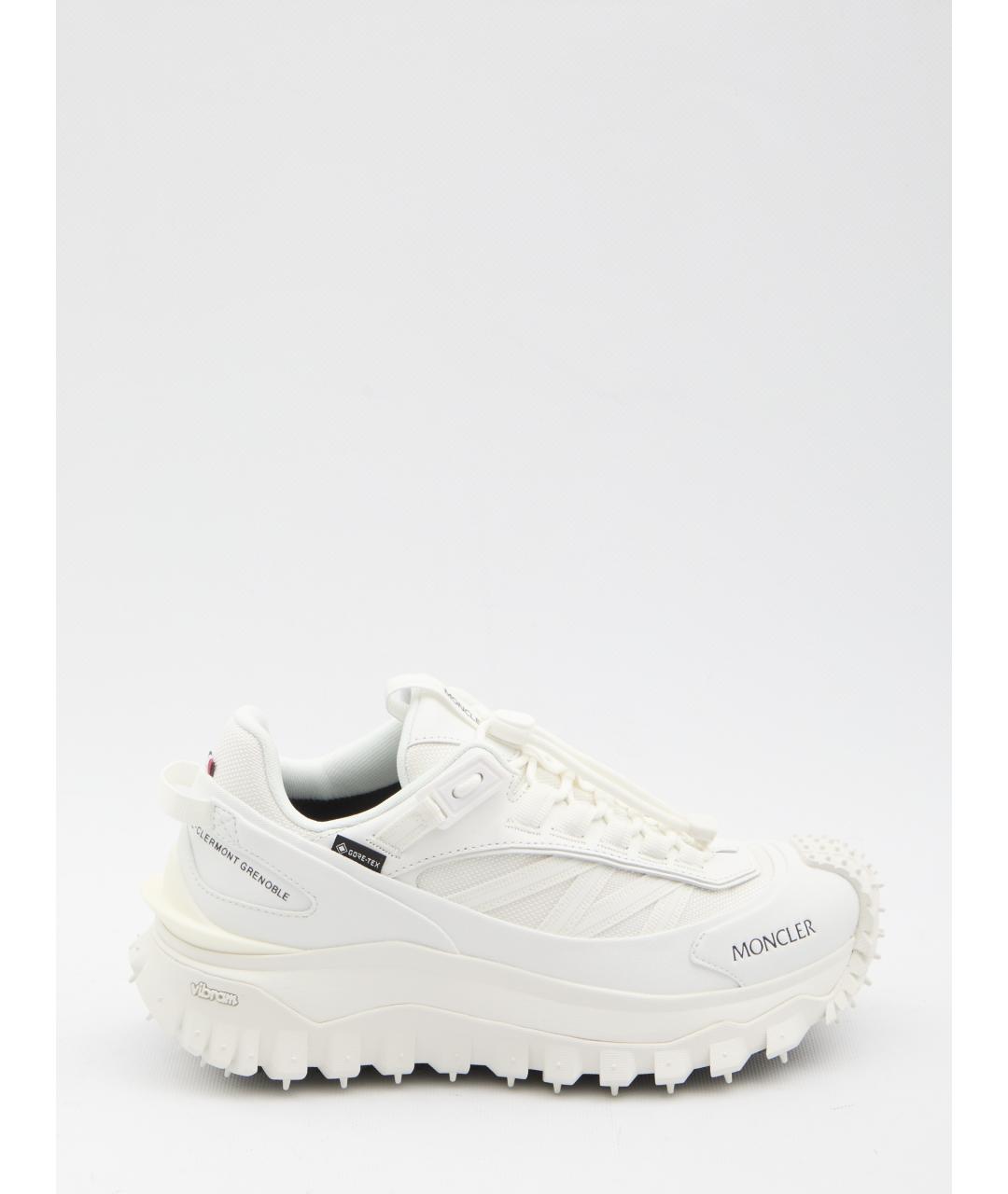 MONCLER Белые синтетические кроссовки, фото 6