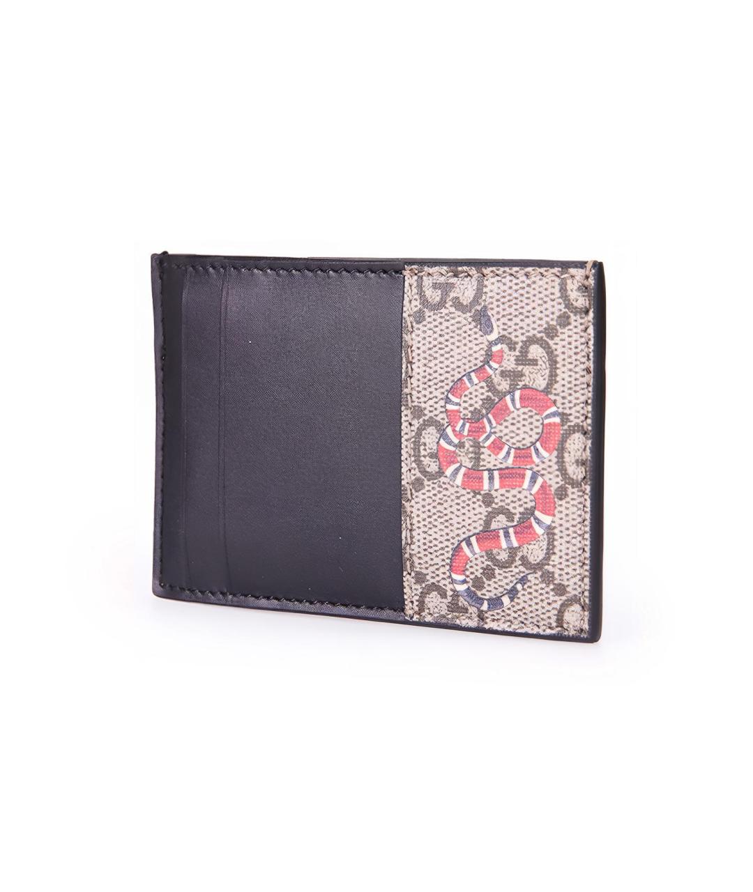 GUCCI Черный кожаный кардхолдер, фото 3