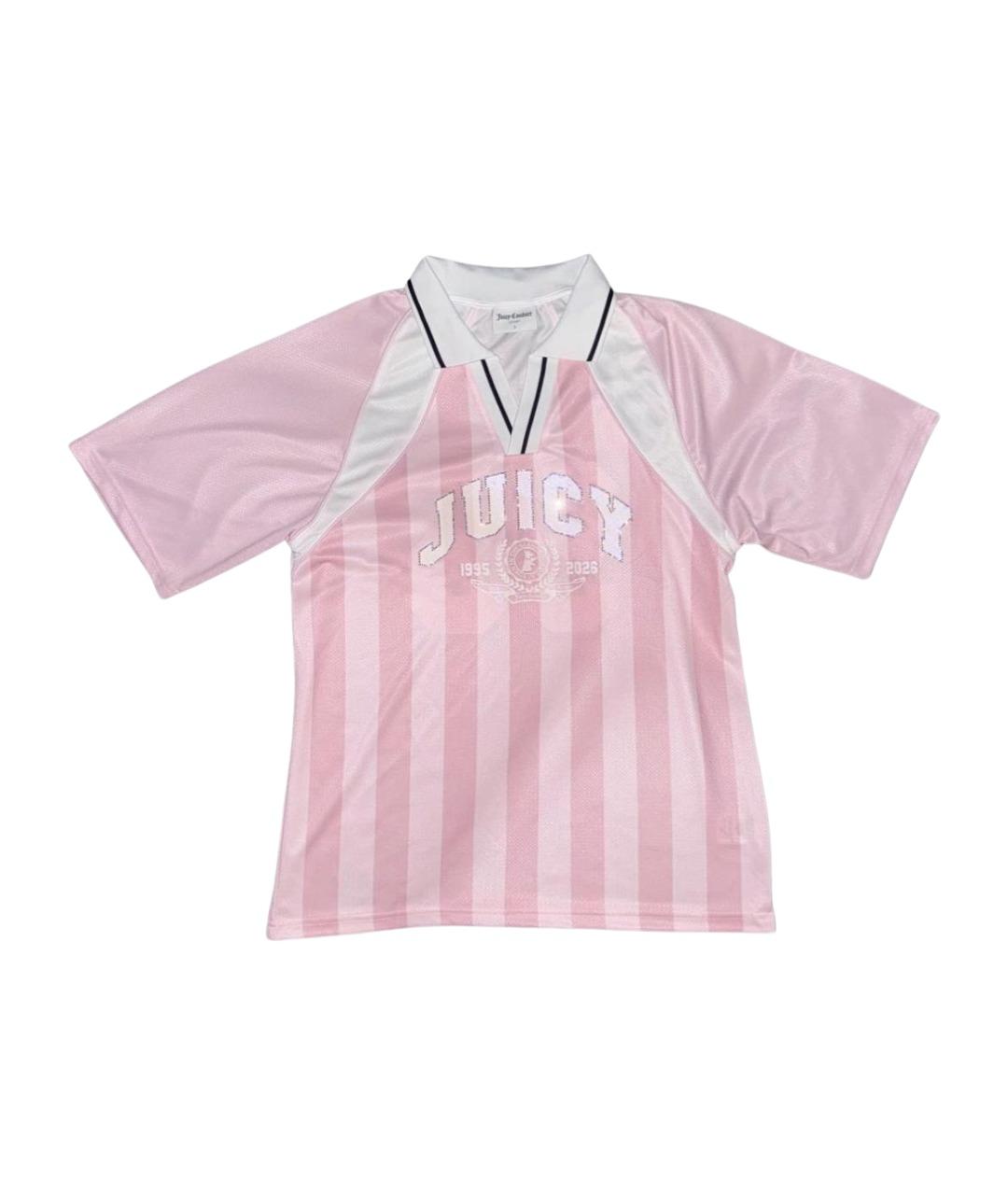 JUICY COUTURE Розовая полиамидовая футболка, фото 1