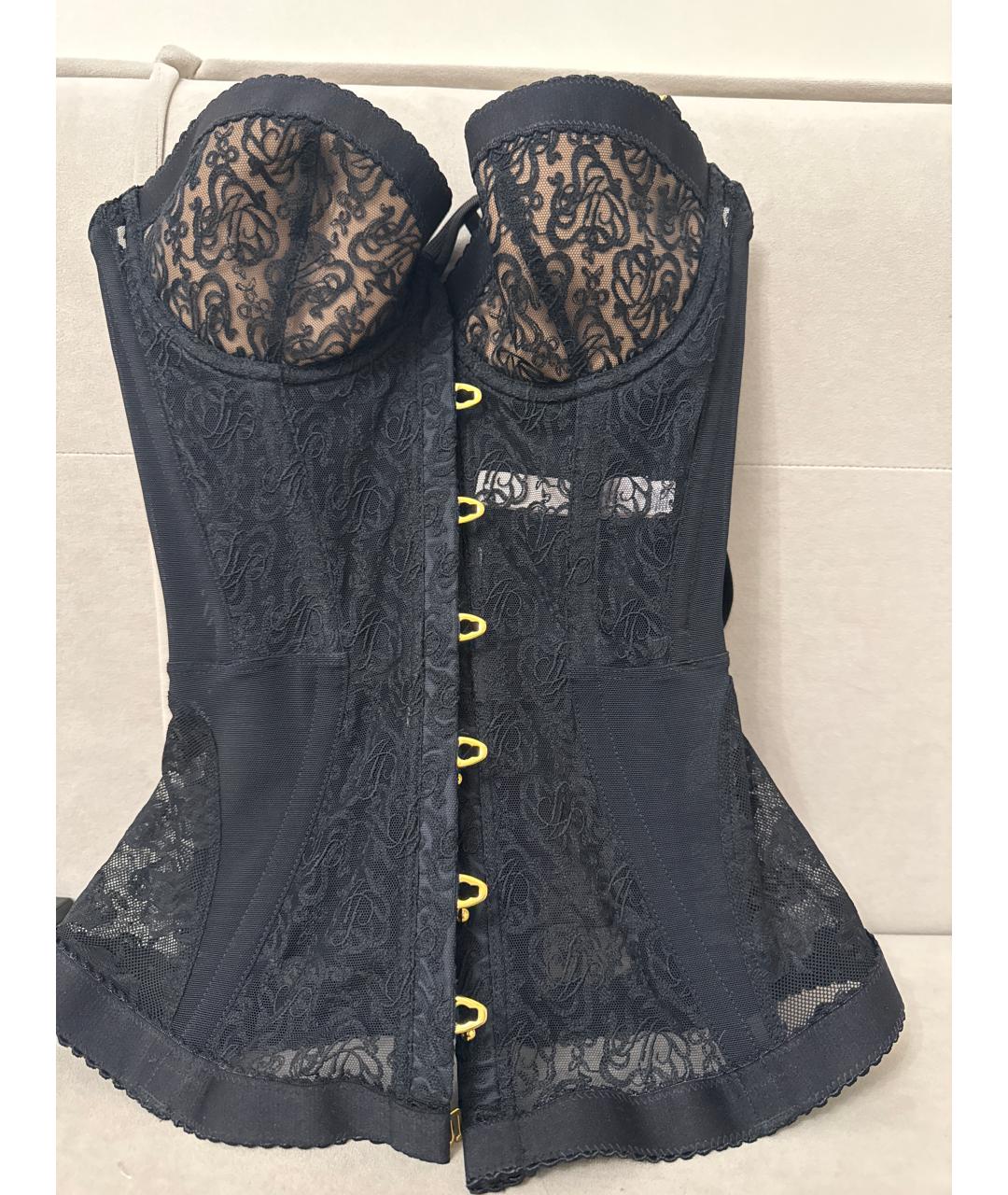 AGENT PROVOCATEUR Черный кружевной корсет, фото 3