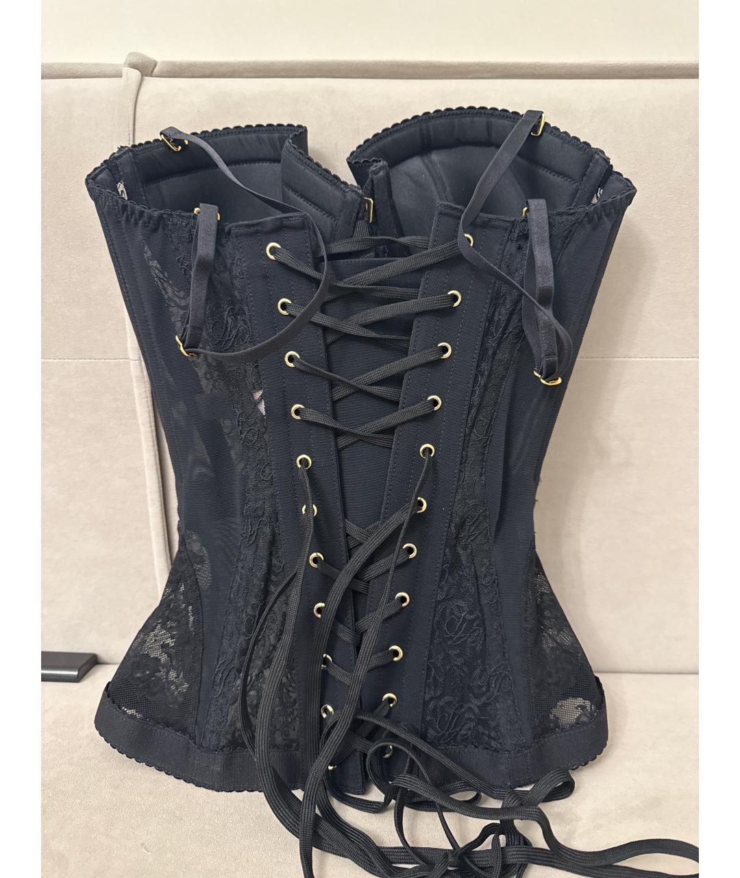 AGENT PROVOCATEUR Черный кружевной корсет, фото 2