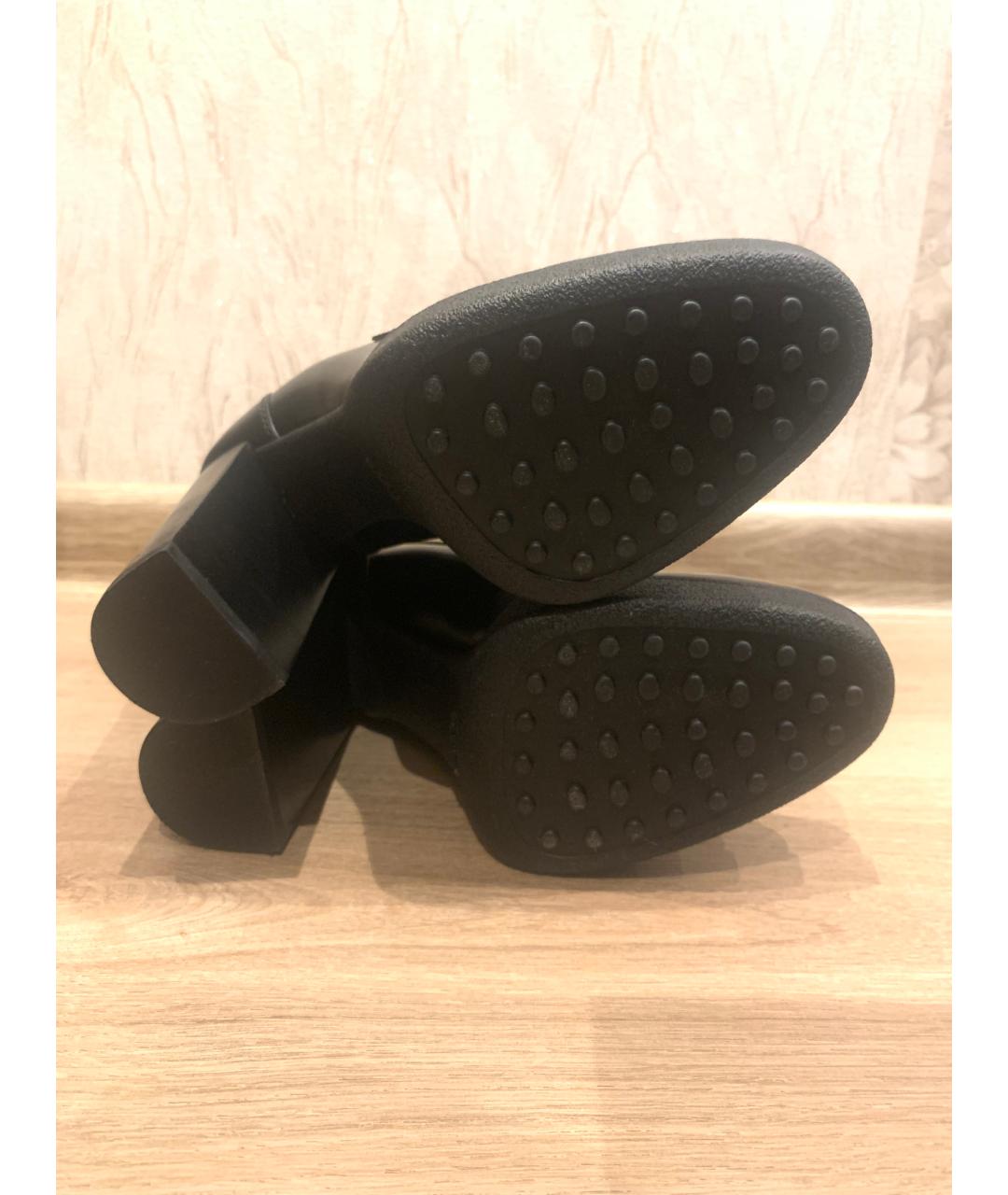 TOD'S Черные кожаные туфли, фото 5