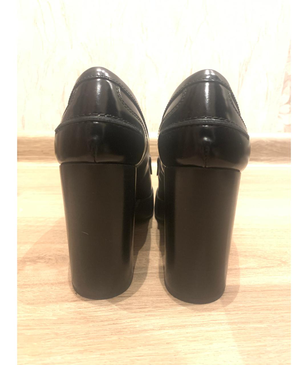 TOD'S Черные кожаные туфли, фото 4