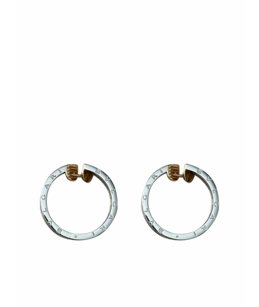 BVLGARI Белые серьги из розового золота, фото 1
