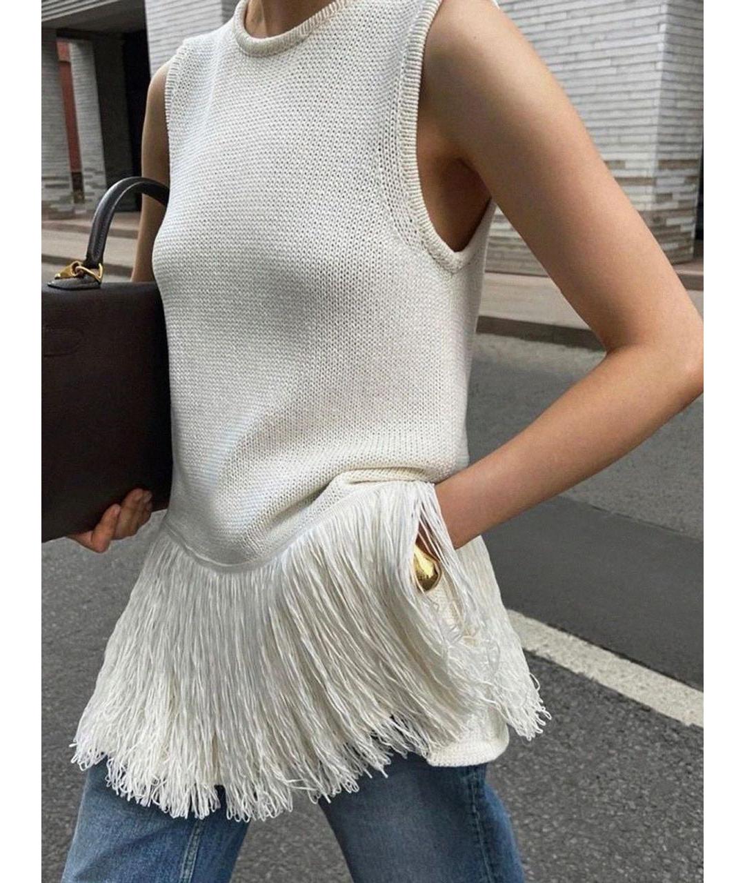 12 STOREEZ Бежевая льняная жилетка, фото 4