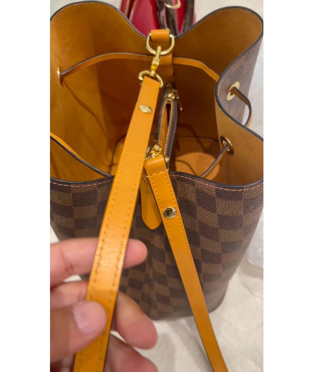 LOUIS VUITTON Коричневая сумка через плечо, фото 4