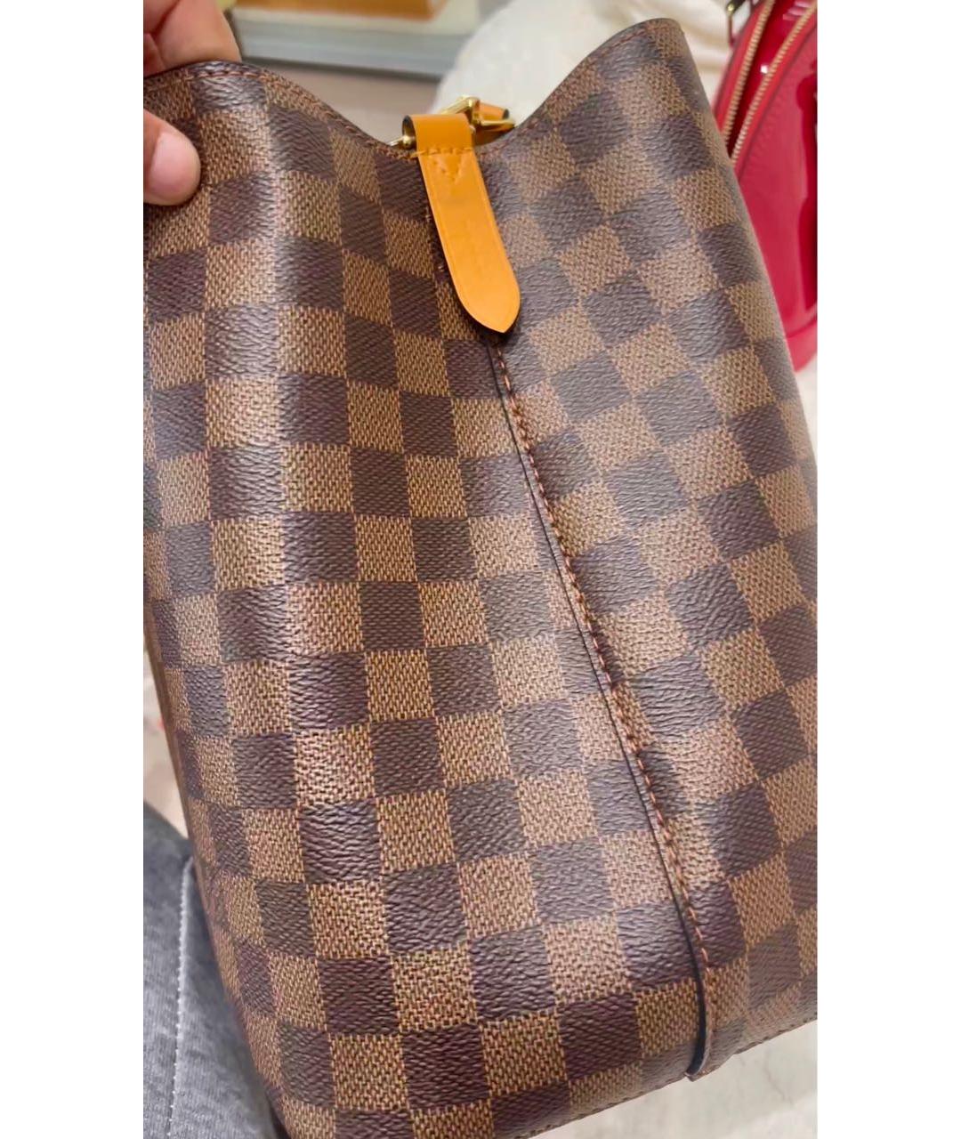 LOUIS VUITTON Коричневая сумка через плечо, фото 8