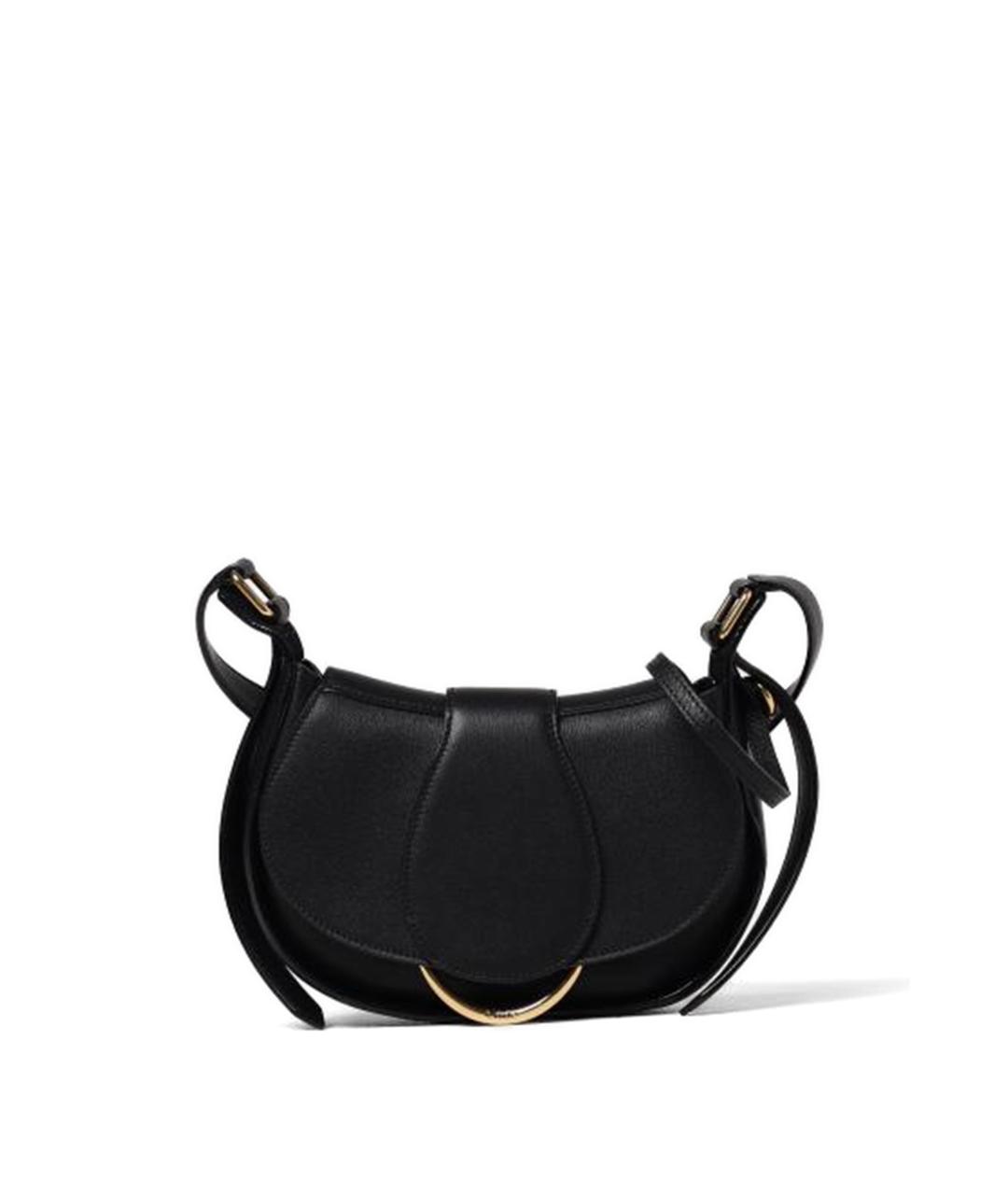 CHLOE Черная кожаная сумка через плечо, фото 2
