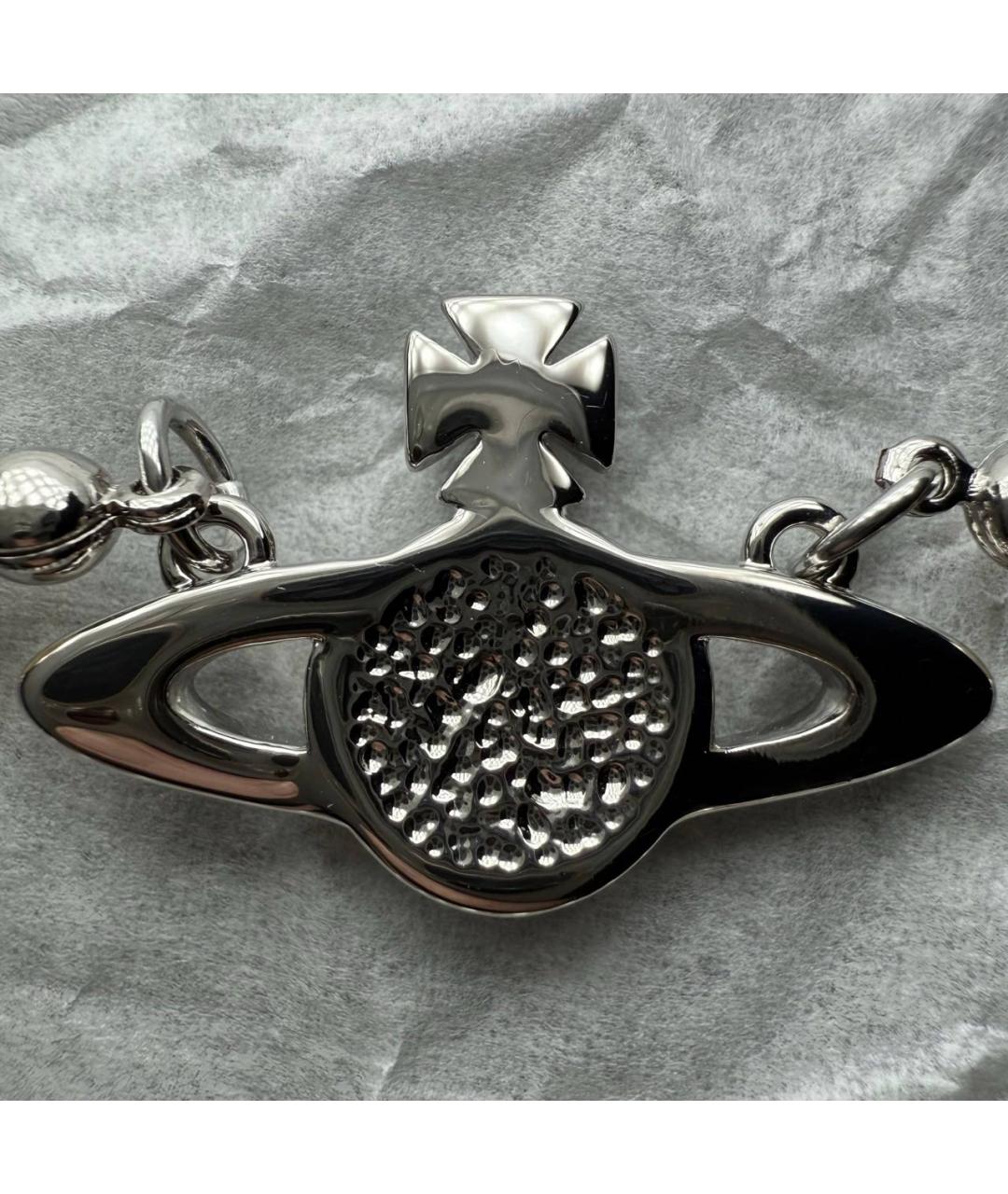 VIVIENNE WESTWOOD Серебряное металлическое колье, фото 3