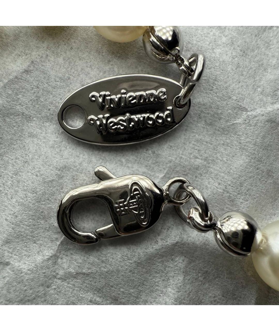 VIVIENNE WESTWOOD Серебряное металлическое колье, фото 5