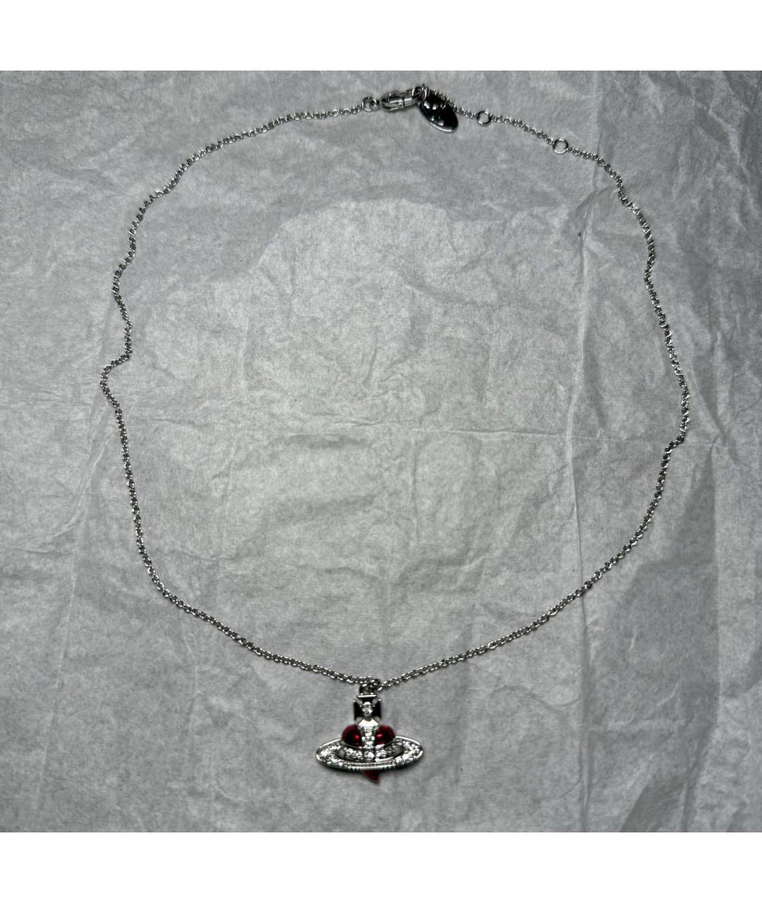 VIVIENNE WESTWOOD Серебряное металлическое колье, фото 7