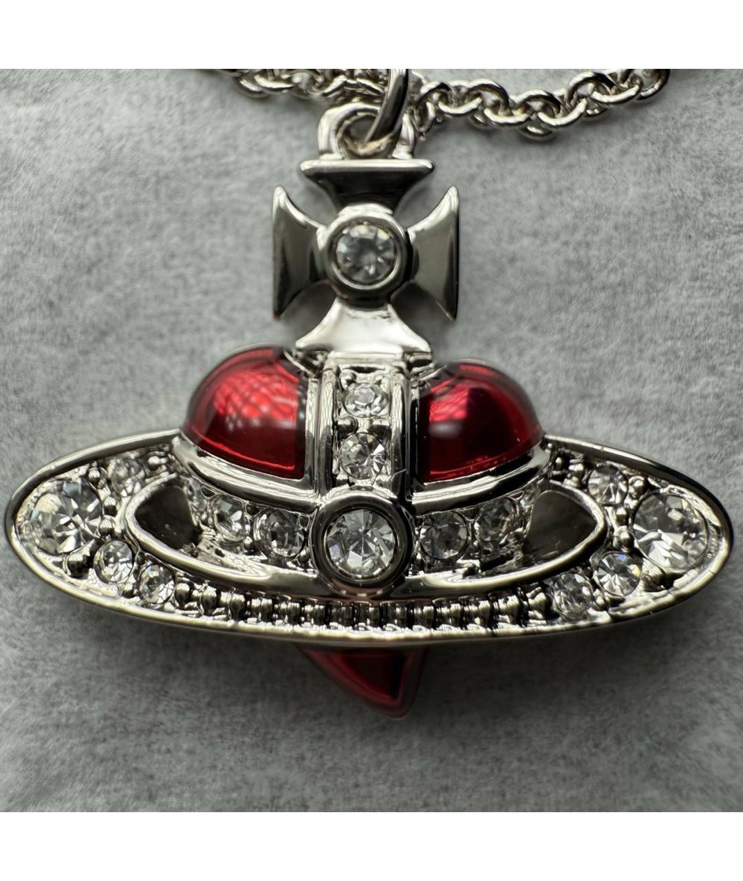 VIVIENNE WESTWOOD Серебряное металлическое колье, фото 2