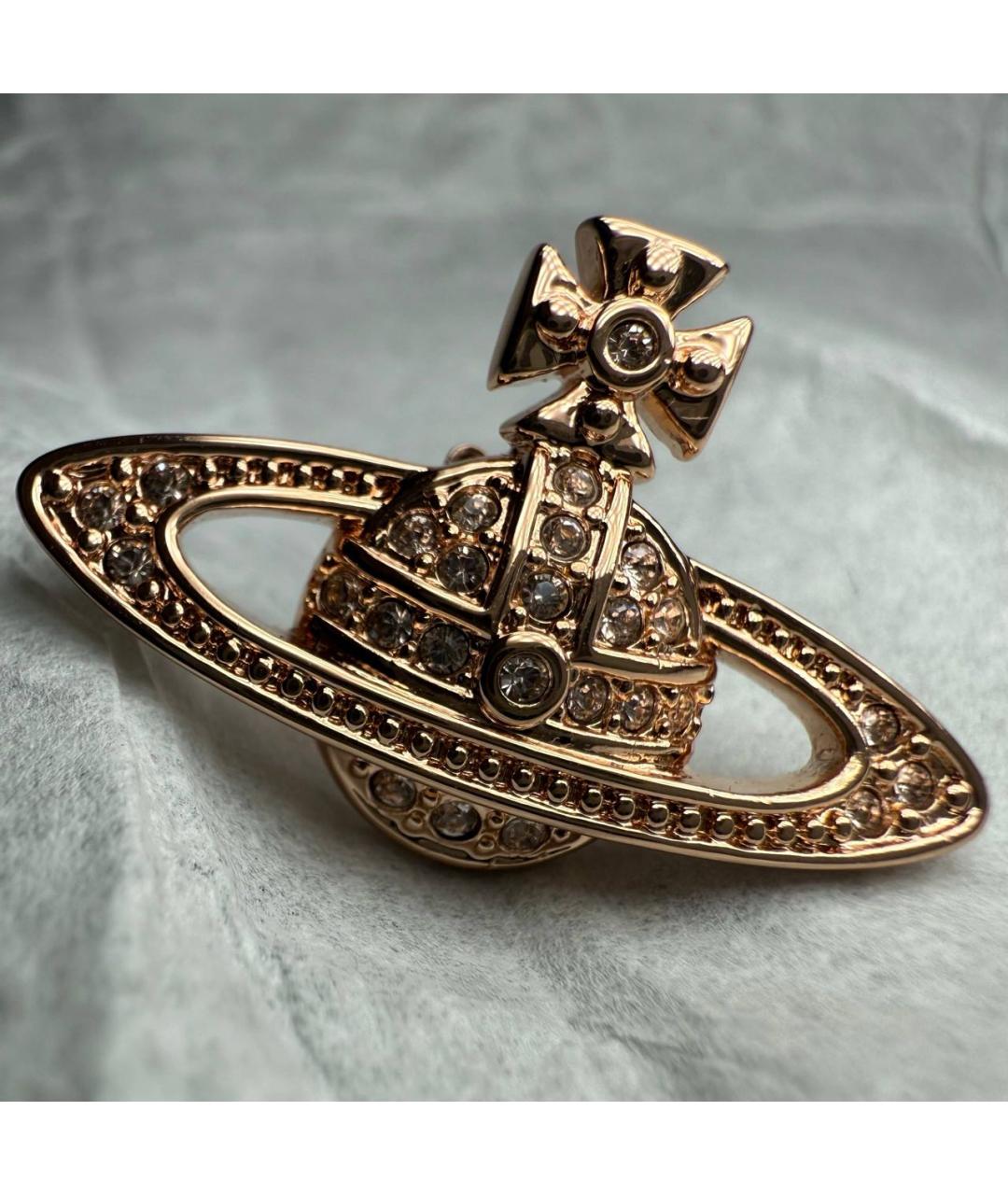 VIVIENNE WESTWOOD Золотые металлические серьги, фото 3