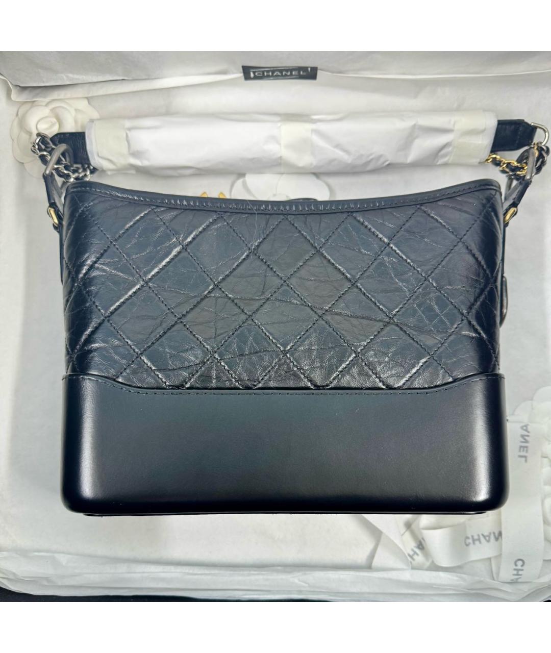 CHANEL Черная кожаная сумка через плечо, фото 2