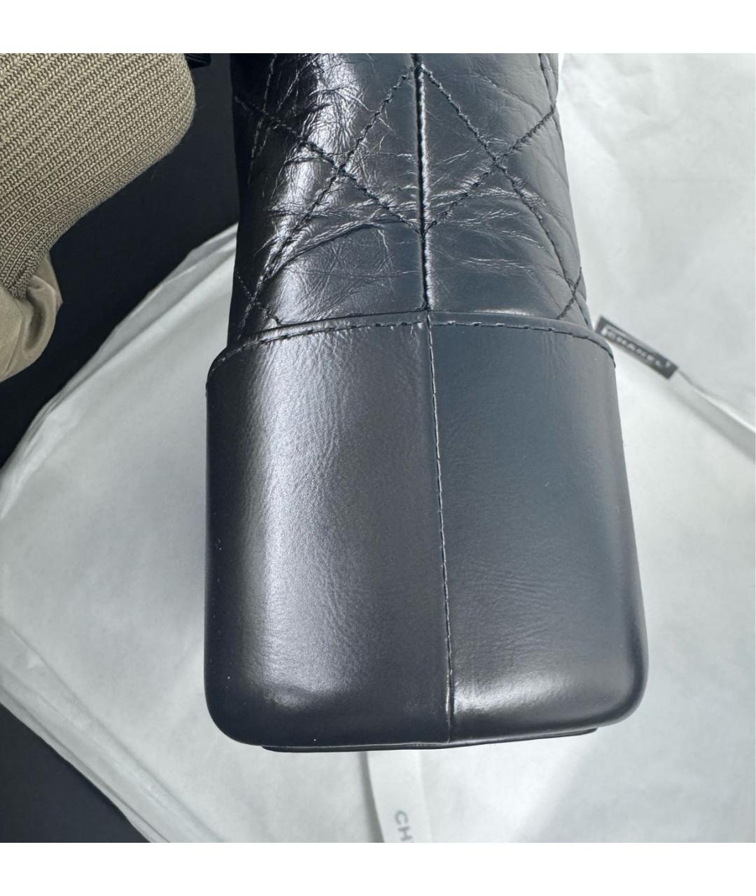 CHANEL Черная кожаная сумка через плечо, фото 5