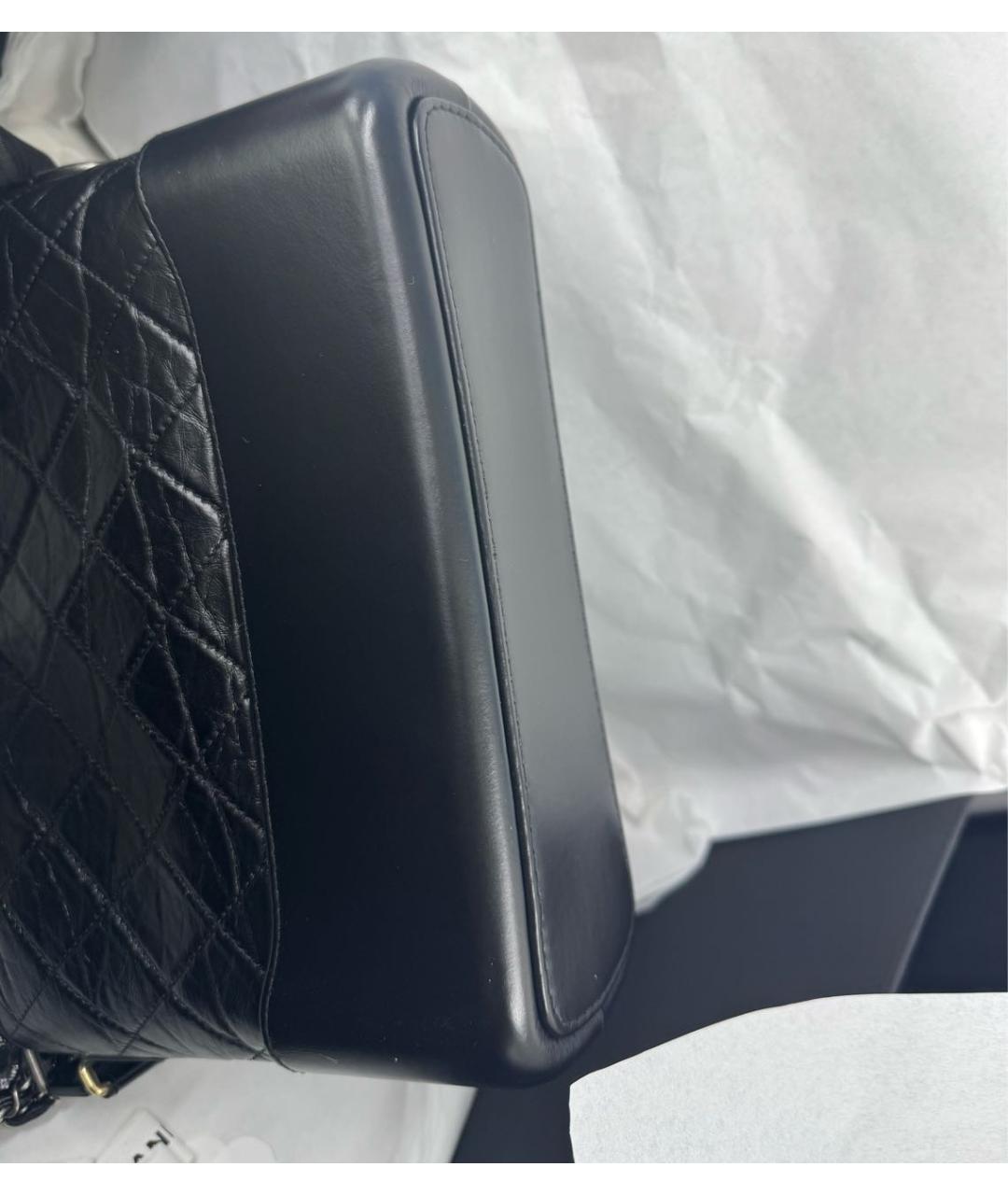 CHANEL Черная кожаная сумка через плечо, фото 7