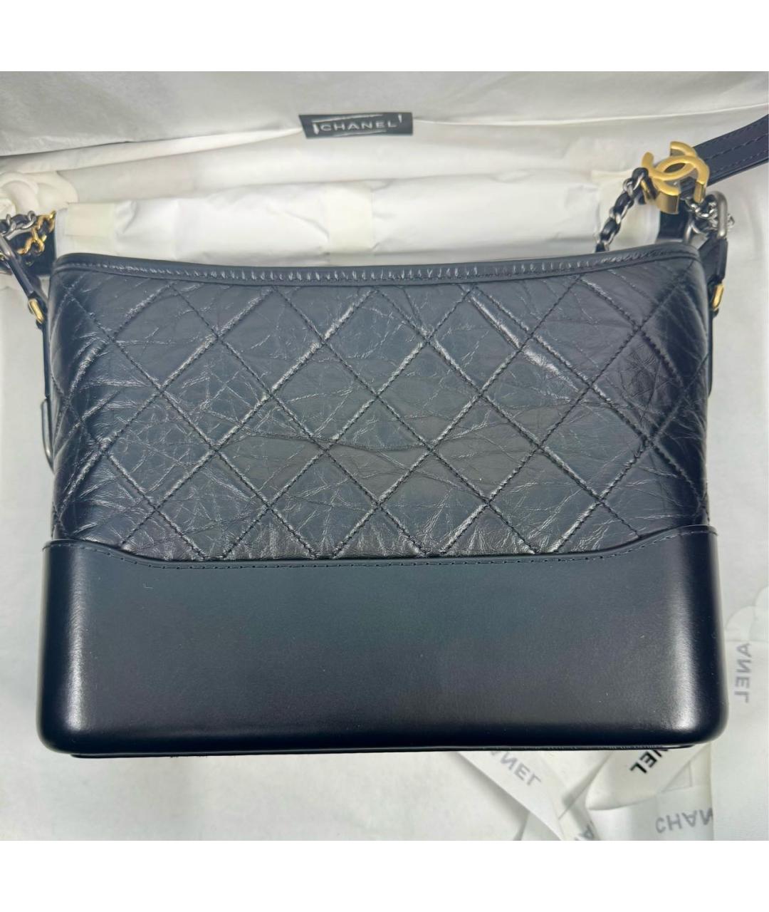CHANEL Черная кожаная сумка через плечо, фото 3