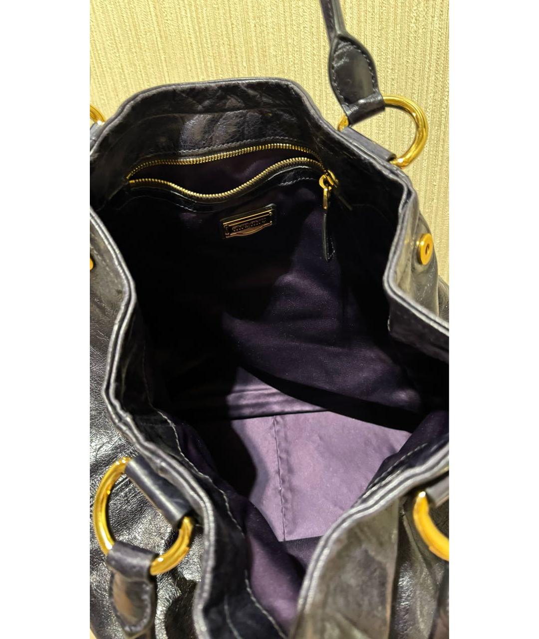 MIU MIU Черная кожаная сумка с короткими ручками, фото 7