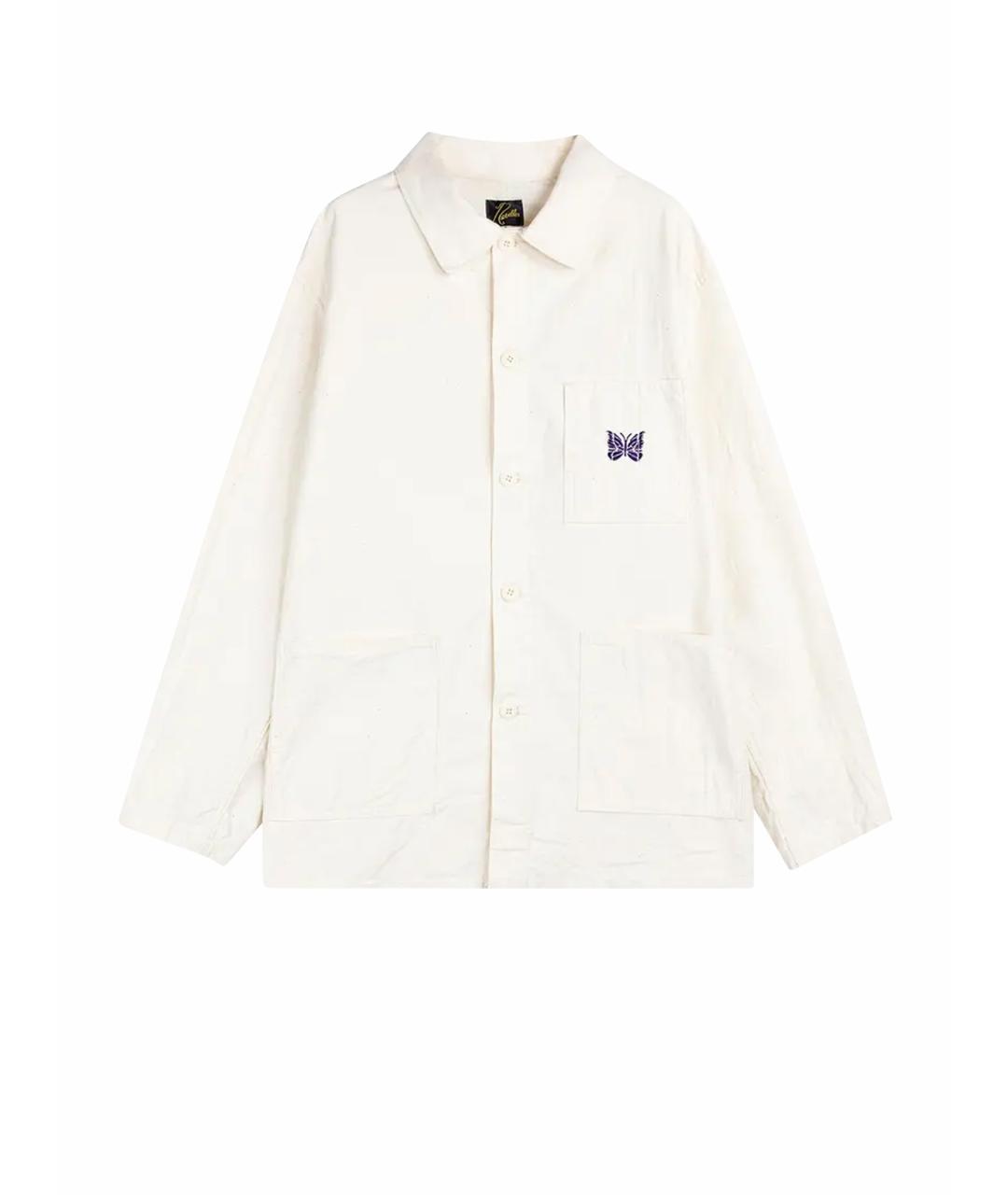 NEEDLES Белая кэжуал рубашка, фото 1